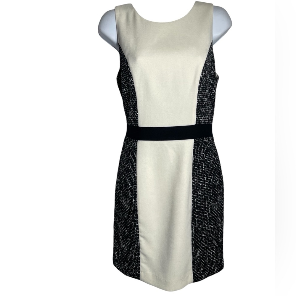 Banana Republic dress size 6 black & cream‎ stunning sleeveless  dress 🖤🖤